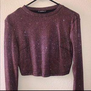 Shein sparkly shirt